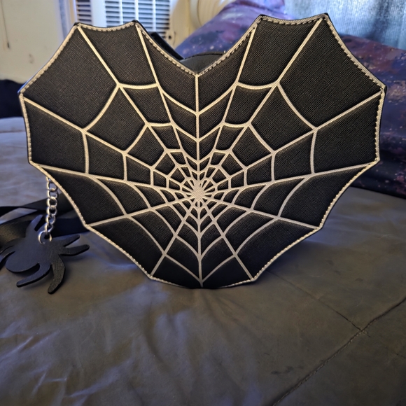 Spider Web Black Backpack - Picture 1 of 4